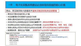 吴树贵 电子化采购系统建设必须体现供应链的核心价值